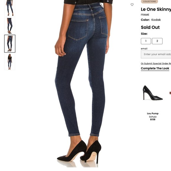 Frame Le One Skinny Jeans Kodak size 2 (fits sizes 29-34) - Picture 3 of 10